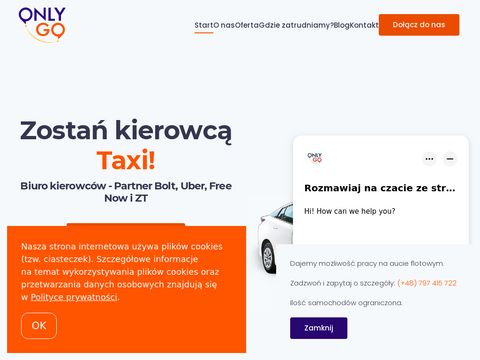 Onlygo.pl - partner Uber Bolt i FreeNow