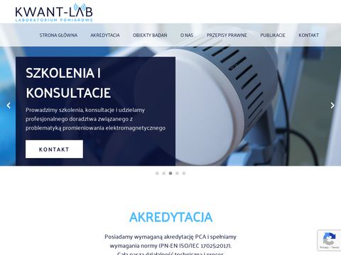 Kwant-lab.pl akredytowane laboratorium pomiarowe