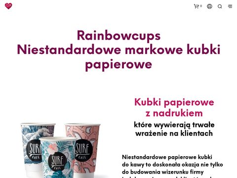 Rainbowcups.pl - kubki jednorazowe z logo