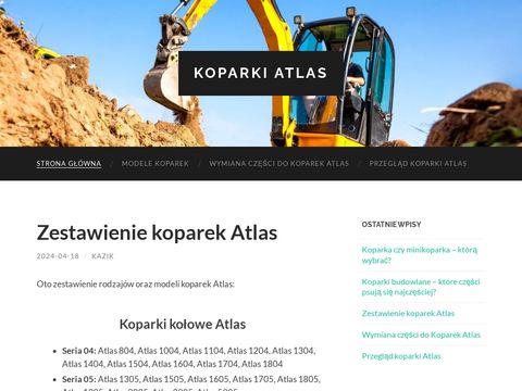 Koparki-atlas.pl - blog