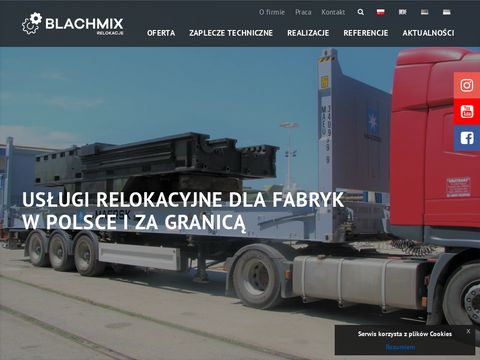 Blachmix Relokacje - przenoszenie fabryk maszyn