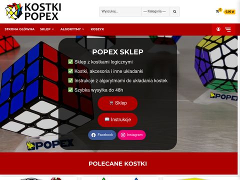 Kostki.popex.pl - sklep - kostki rubika, zabawki