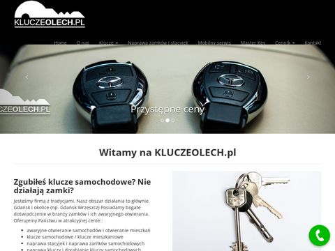 Kluczeolech.pl - awaryjne otwieranie samochodów