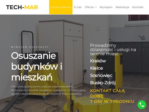 Tech-mar-osuszanie.pl osuszacz powietrza Kraków