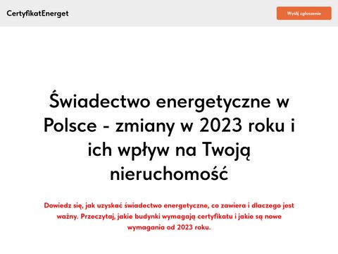 Certyfikatenerget.pl - przewodnik