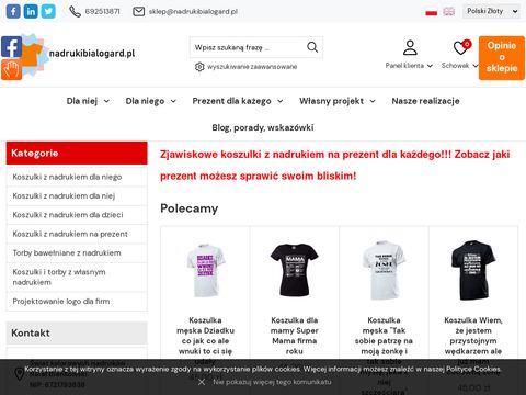 Nadrukibialogard.pl - koszulki z nadrukiem