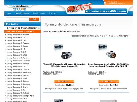 Nowytoner.pl - tonery i tusze do drukarek