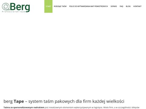 Berg-tape.com.pl - taśma pakowa z logo