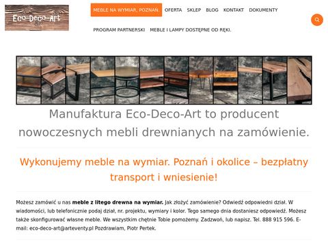 Eco-deco-art.pl - meble drewniane na wymiar