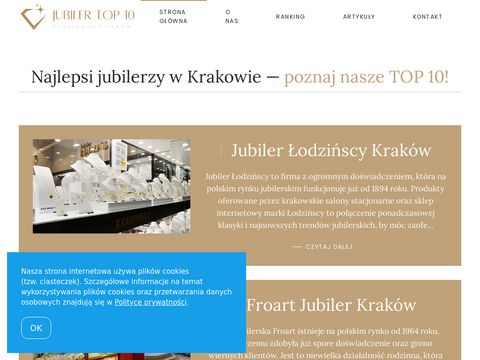 Jubilertop10.pl - ranking jubilerów Kraków