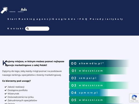 Ranking-googleads.pl - agencje adwords