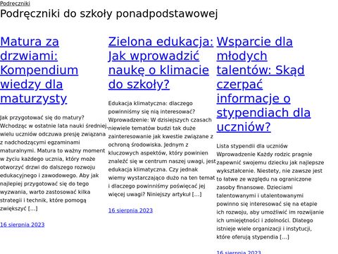 Podreczniki-gimnazjum.com.pl - lektury szkolne